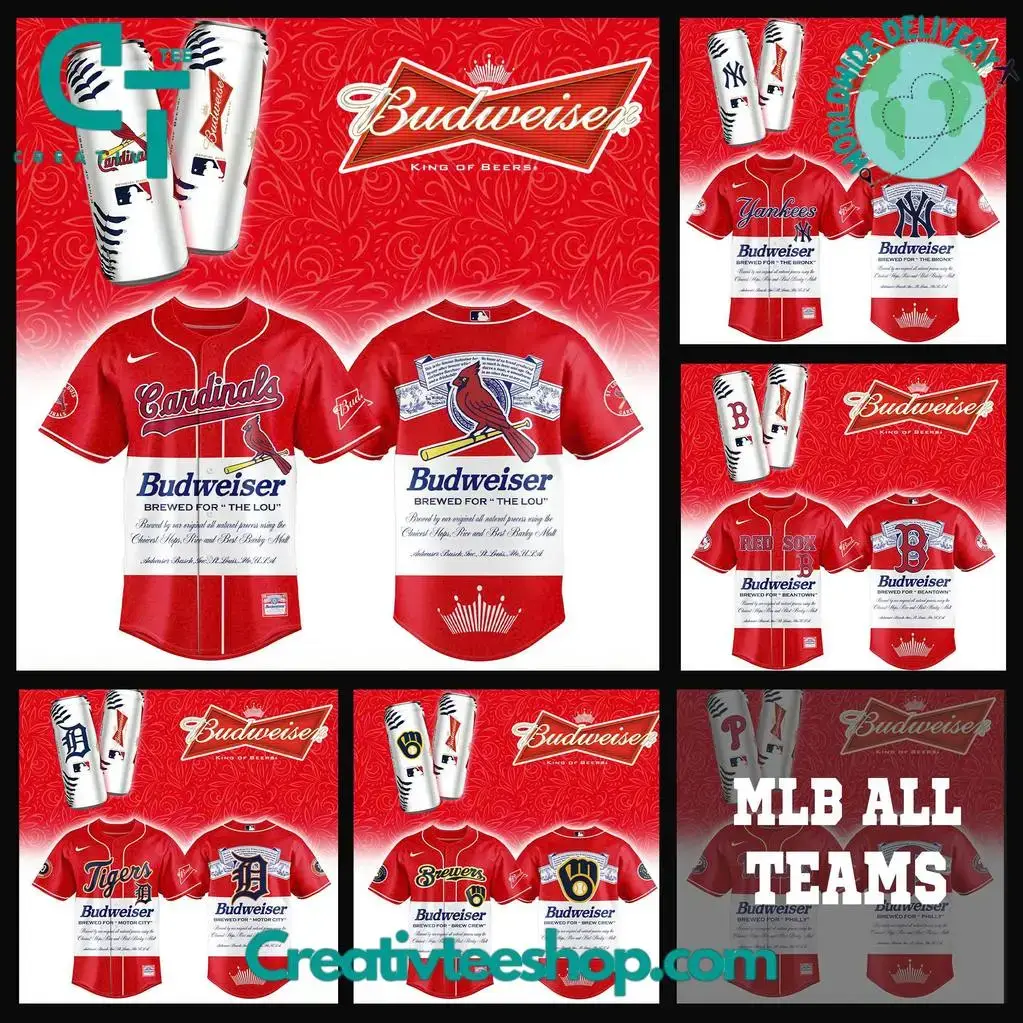 Mlb All Teams X Budweiser Version 2025 Special Baseball Jersey Image