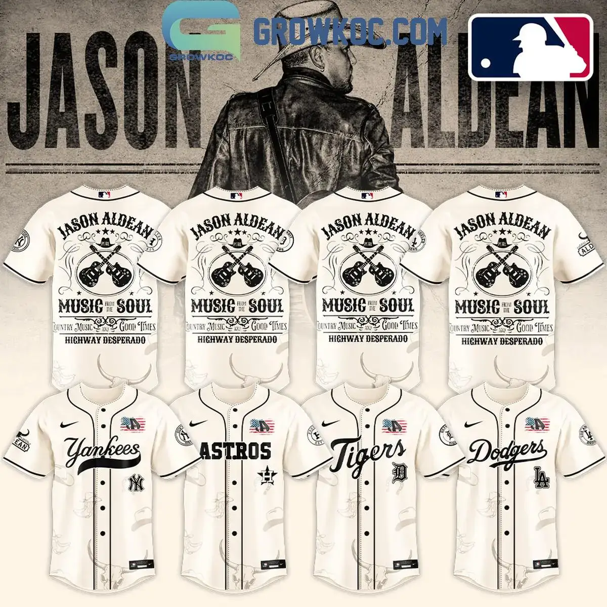 MLB All Teams x Jason Aldean Music From The Soul 2025 Jersey Image