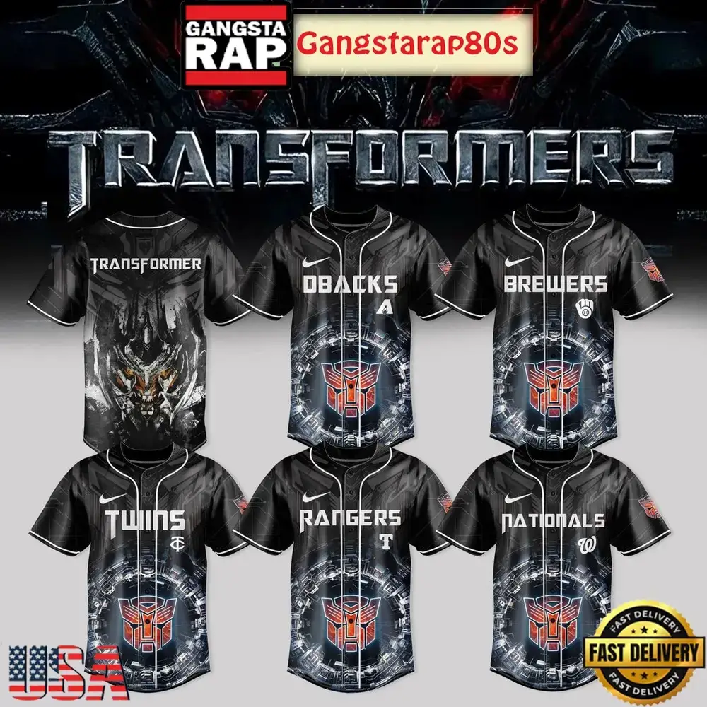 MLB All Teams x Megatron Transformers 2025 Baseball Jersey Image