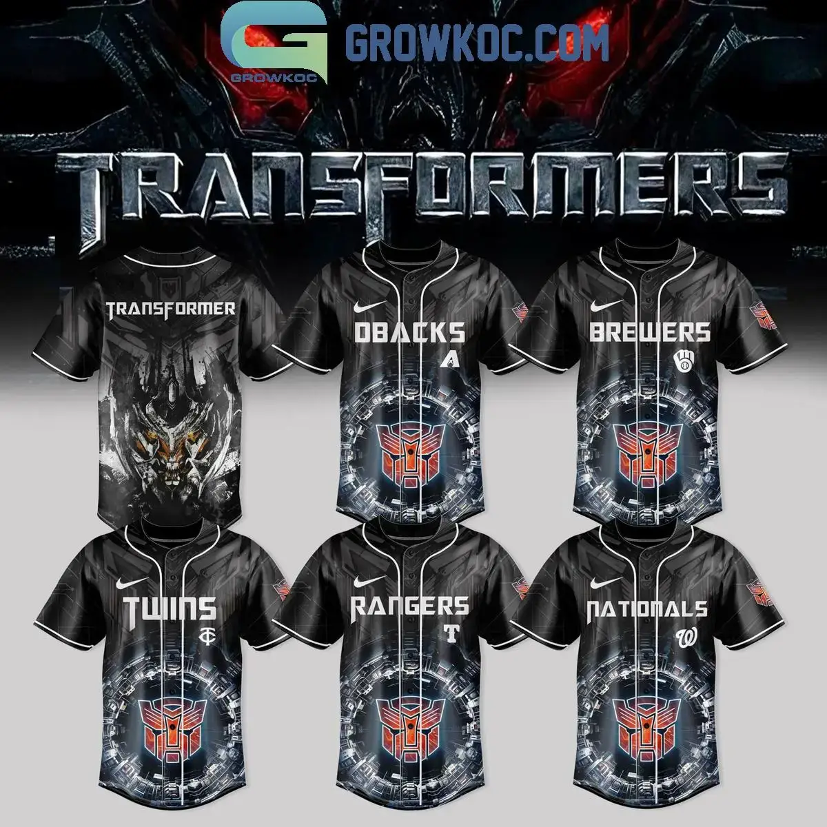 MLB All Teams x Megatron Transformers 2025 Jersey Image