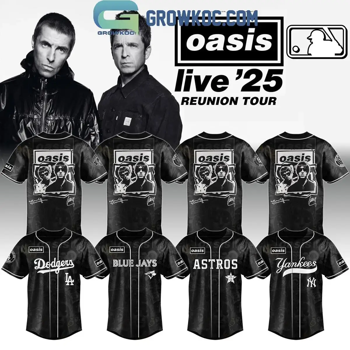 MLB All Teams x Oasis Reunion Tour Live '25 Jersey Image