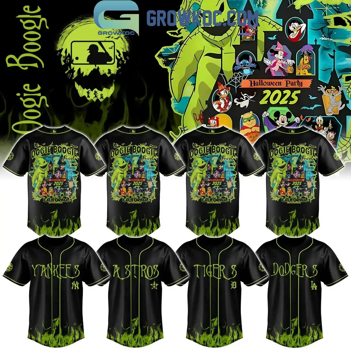 MLB All Teams x Oogie Boogie Bash Halloween 2025 Jersey Image