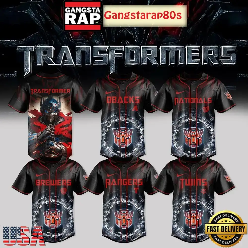 MLB All Teams x Optimus Pride Transformers 2025 Baseball Jersey Image