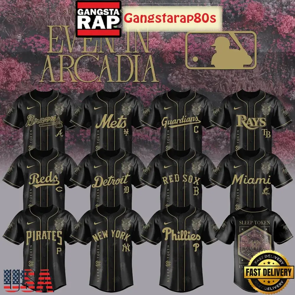 MLB All Teams x Sleep Token Even In Arcadia Tour 2025 Special Baseball Jersey Image