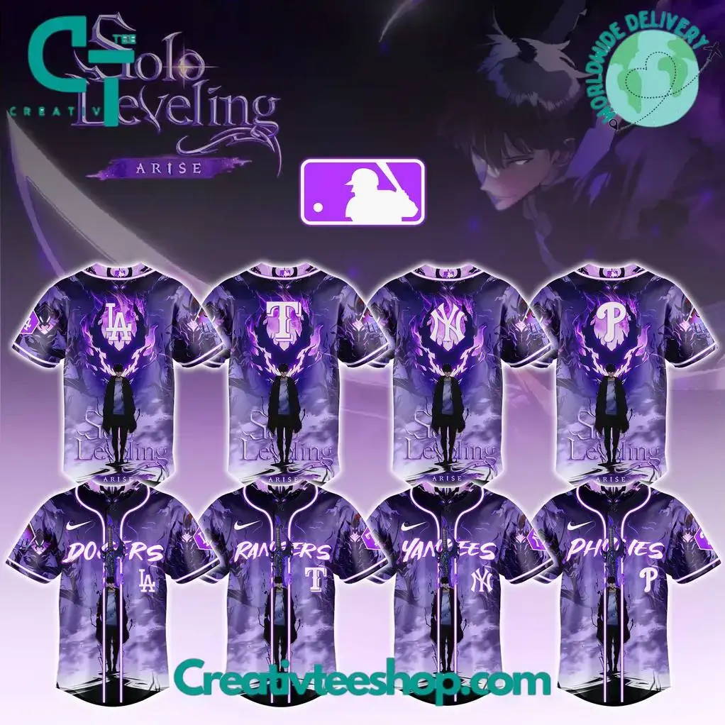 Mlb All Teams X Solo Leveling Special Edition Baseball Jersey Image