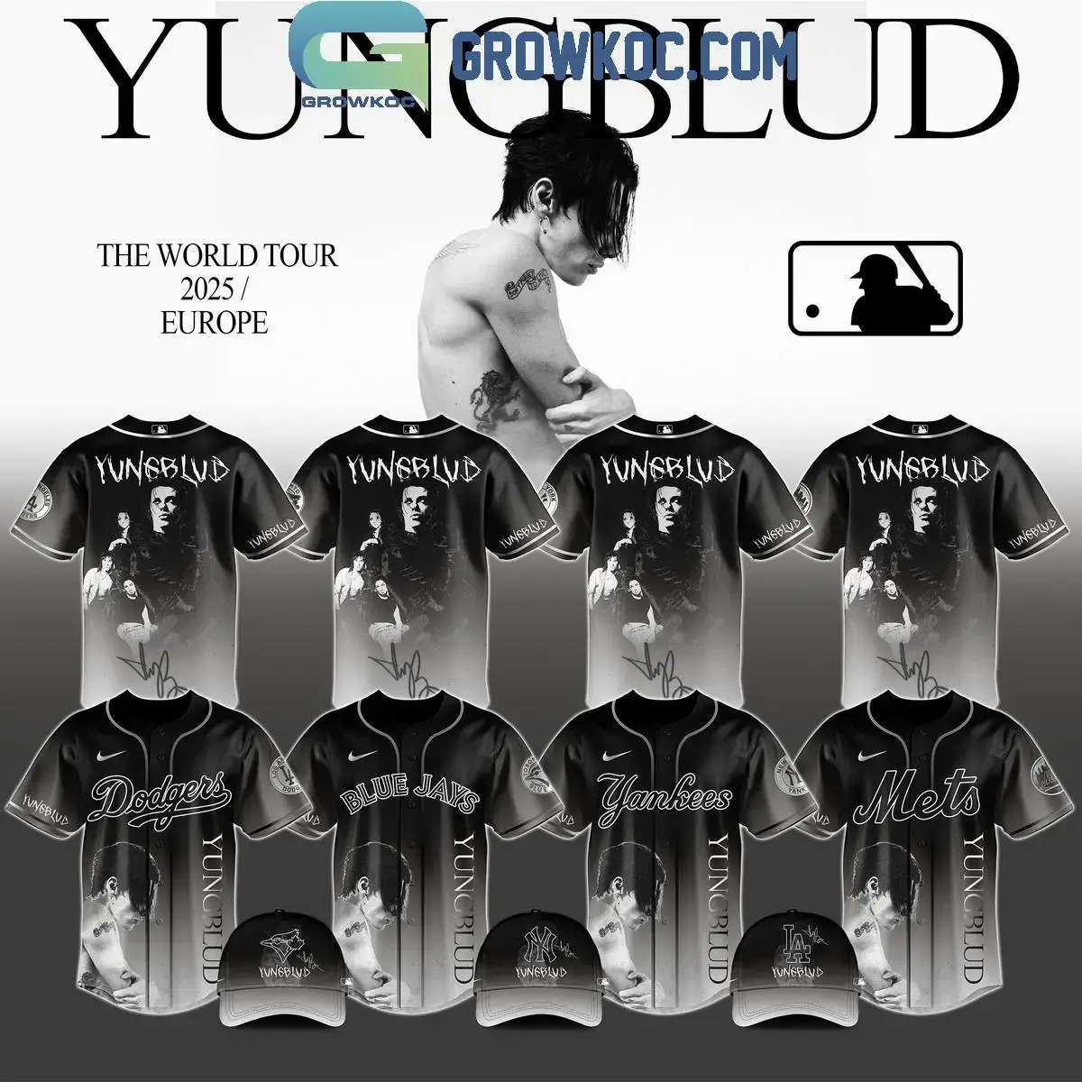 MLB All Teams x Yungblud World Tour 2025 Jersey Image