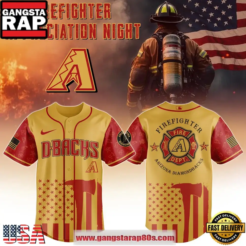 MLB Arizona Diamondbacks x Firefighter Appreciation Night Special Edition Baseball Jerseys Image
