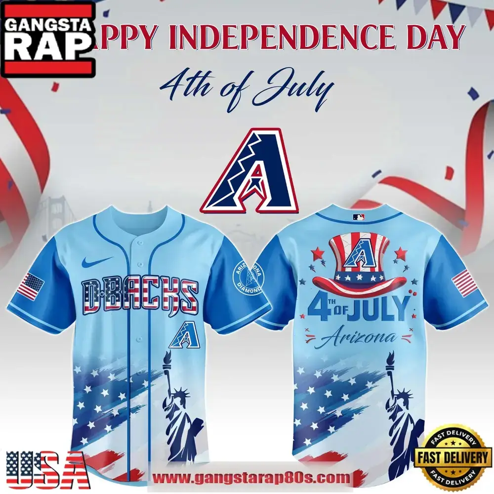 MLB Arizona Diamondbacks X Independence Day Special Edition Baseball Jersey Image
