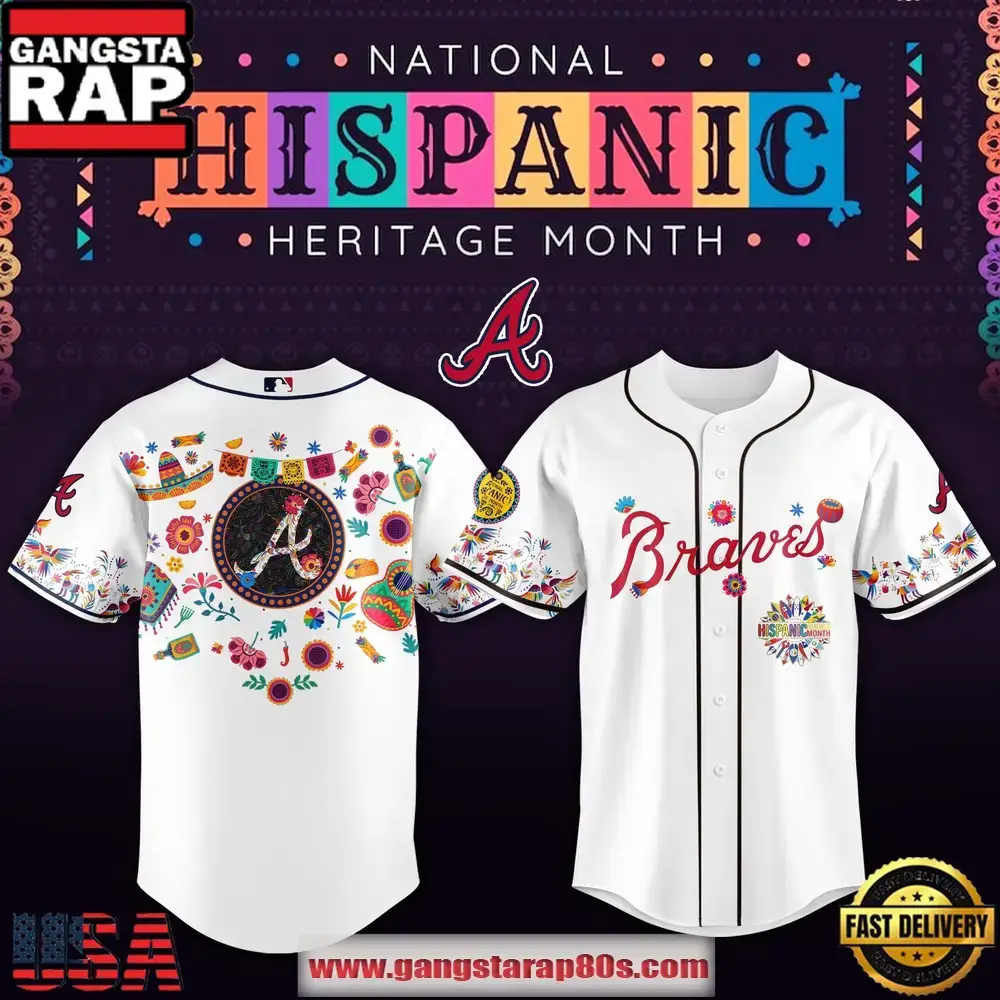 MLB Atlanta Braves X Hispanic Heritage Special Edition Baseball Jersey Image