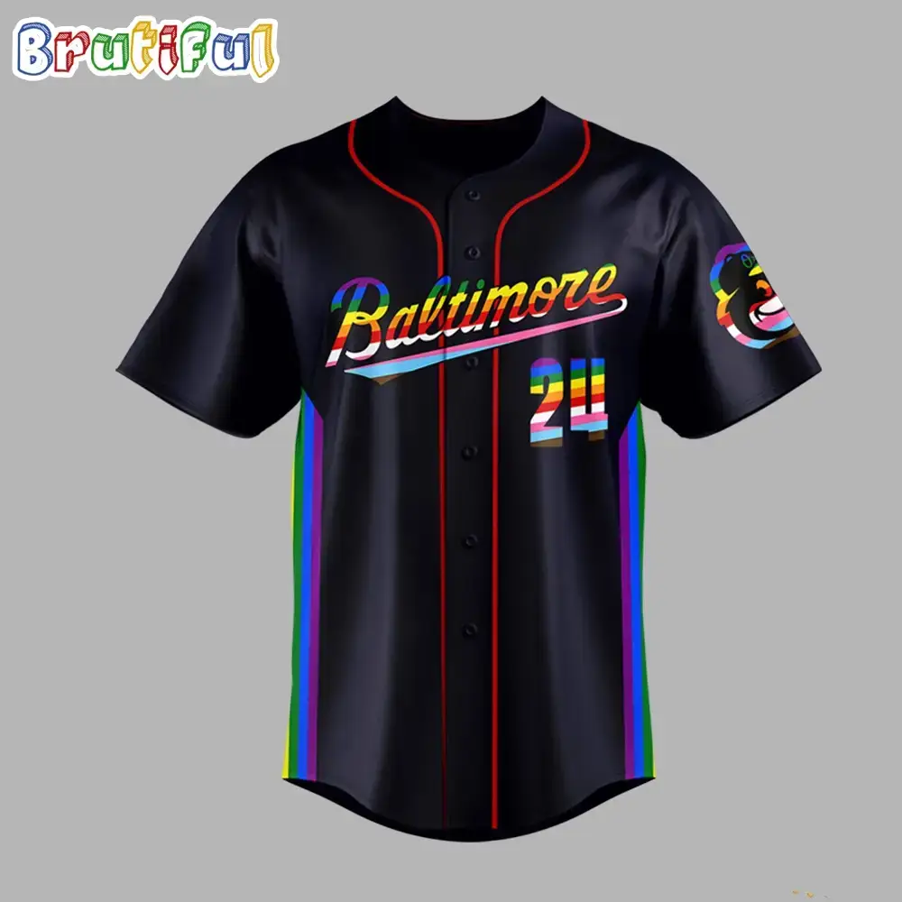 MLB Baltimore Orioles Special Pride Night 2024 Baseball Jersey Image