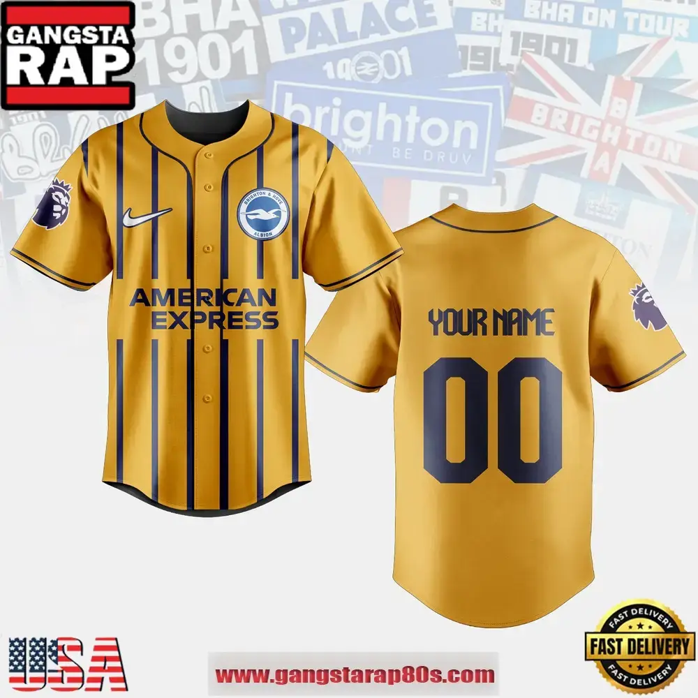 MLB Brighton & Hove Albion F.C. Special Edition Baseball Jersey Image