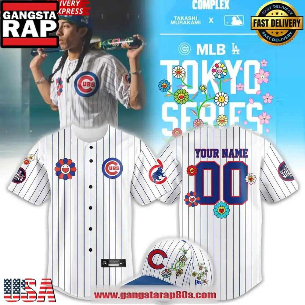 MLB Chicago Cubs World Tour Tokyo Series 2025 Baseball Jersey Image