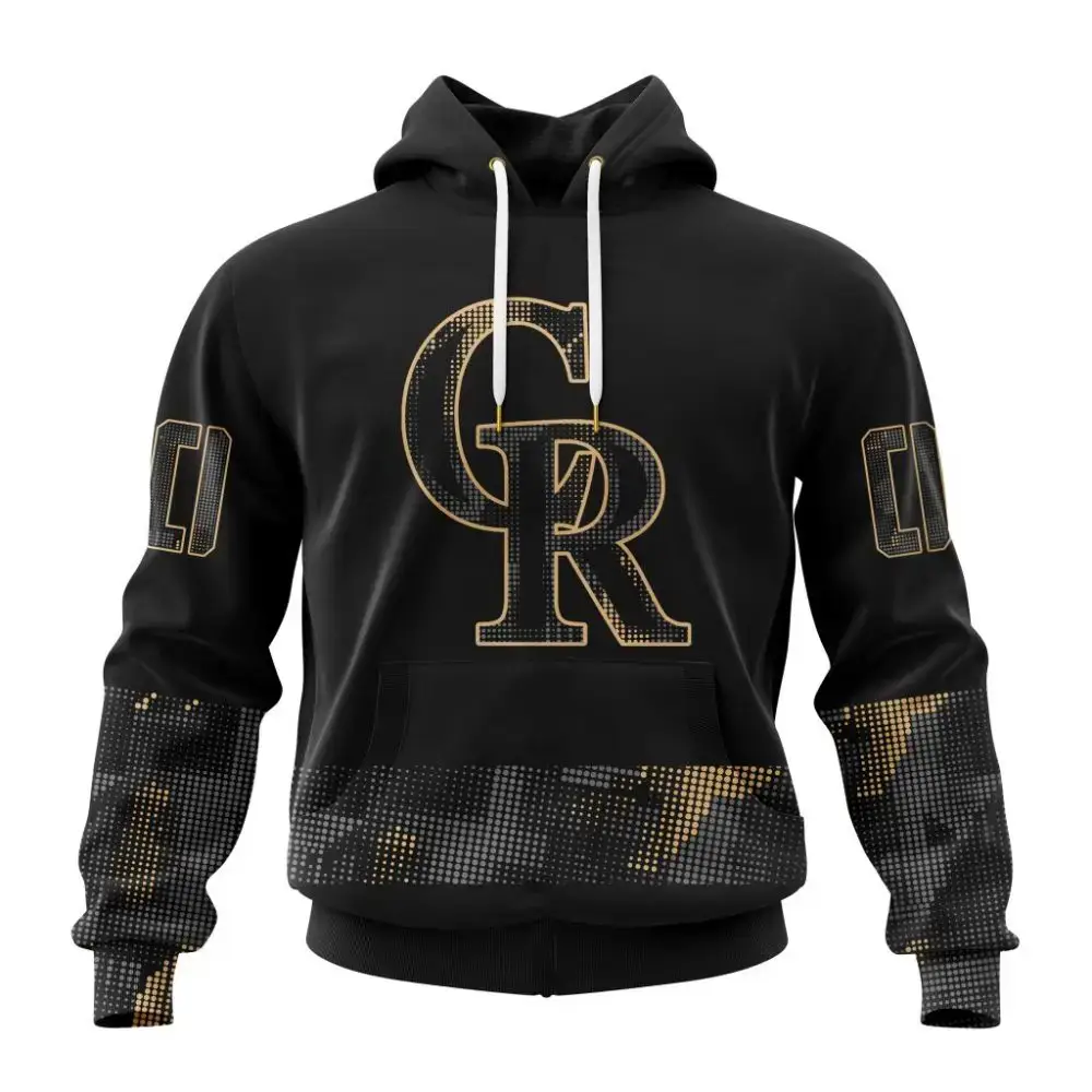 Mlb Colorado Rockies Special Armed Forces Day Custom Baseball Jersey Image