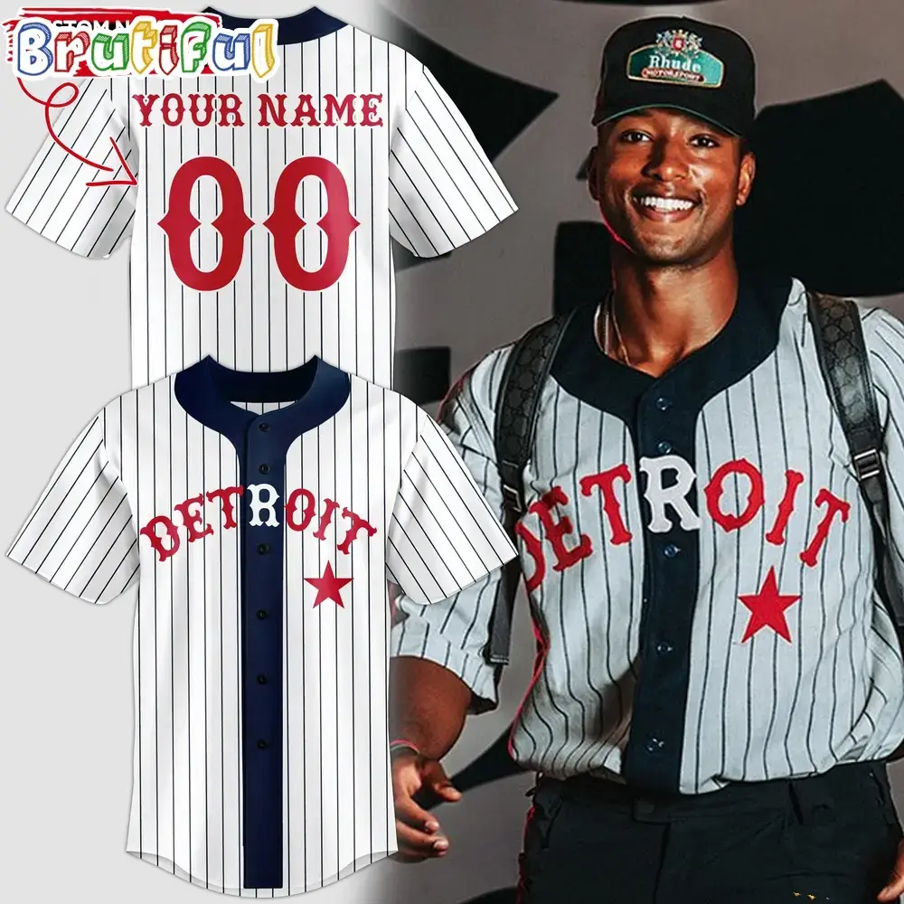 Mlb Detroit Tigers Custom Baseball Jersey Image