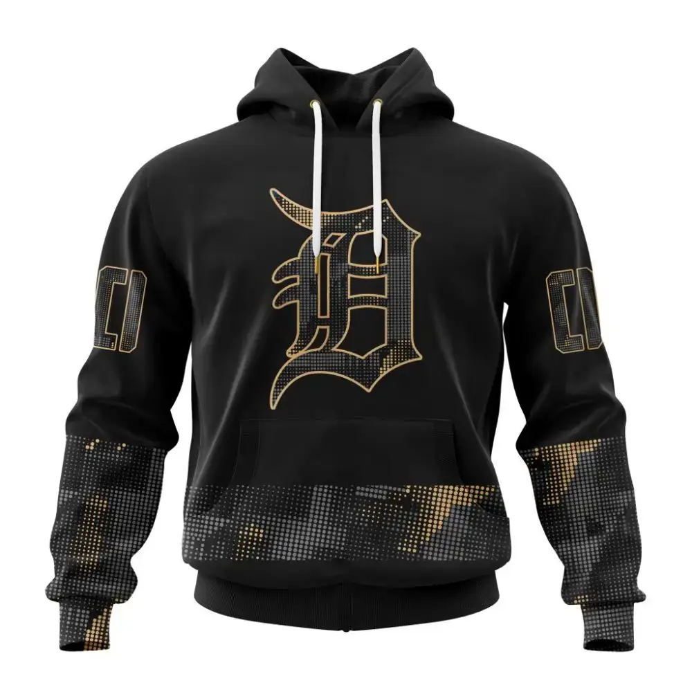 Mlb Detroit Tigers Special Armed Forces Day Custom Baseball Jersey Image