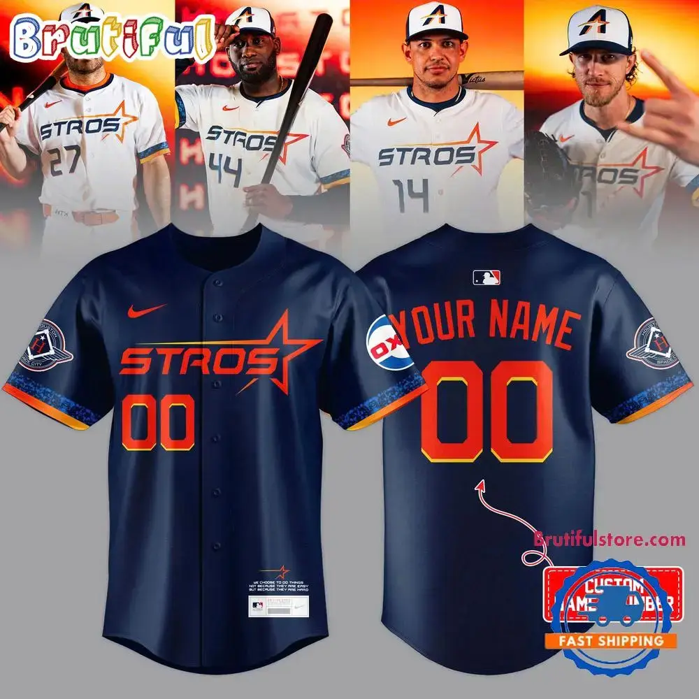 Mlb Houston Astros 2025 City Connect The Next Frontier Limited Edition Baseball Jersey Image