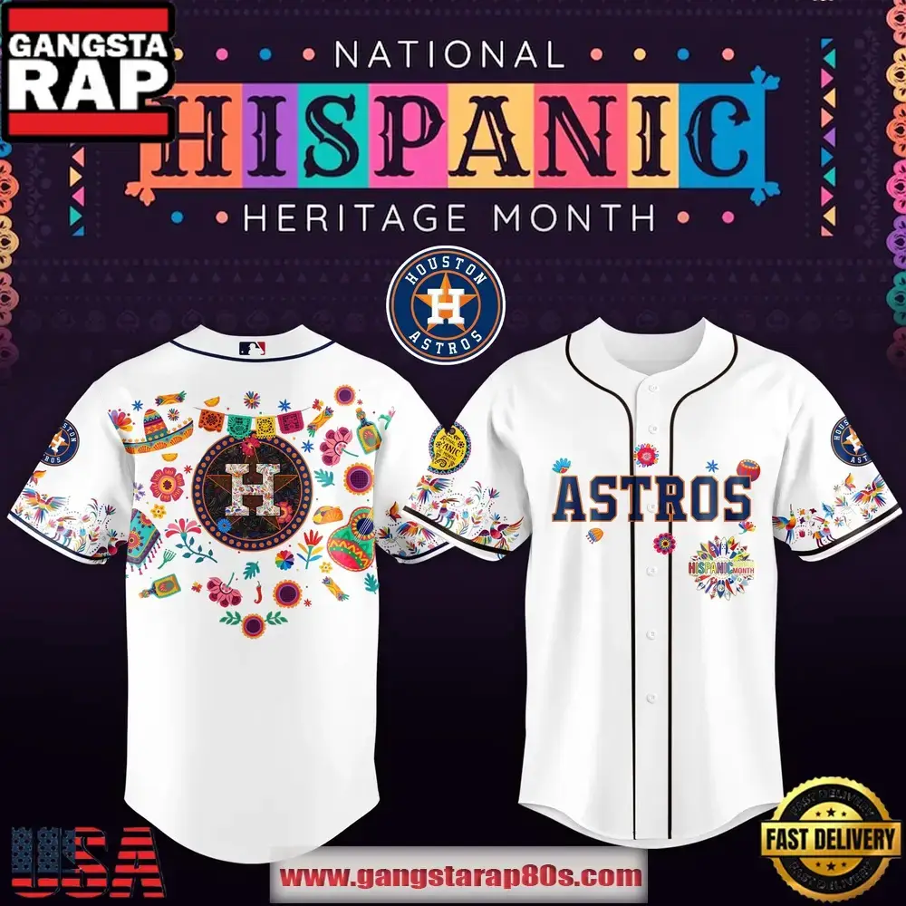 MLB Houston Astros X Hispanic Heritage Special Edition Baseball Jersey Image