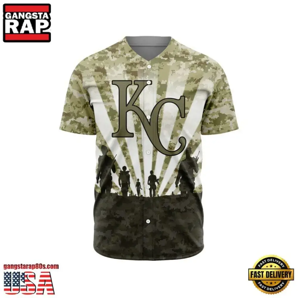 MLB Kansas City Royals Veterans New Design Baseball Jersey Image