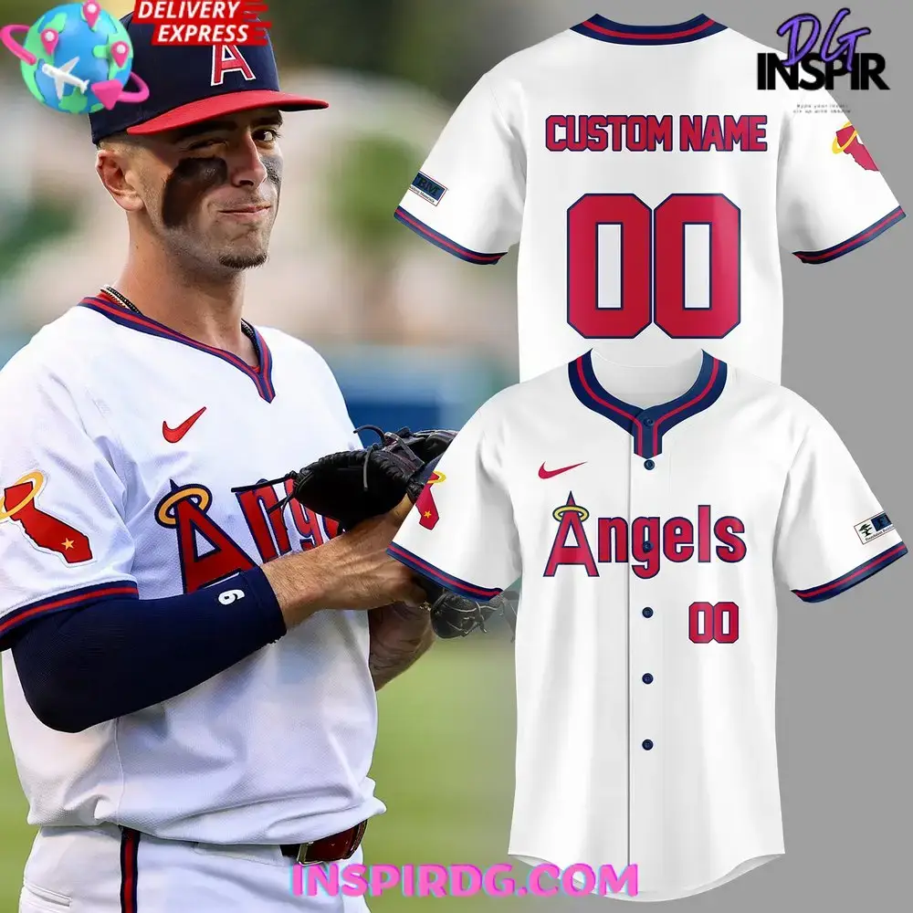 Mlb Los Angeles Angels 2024 Throwback Baseball Jersey Image