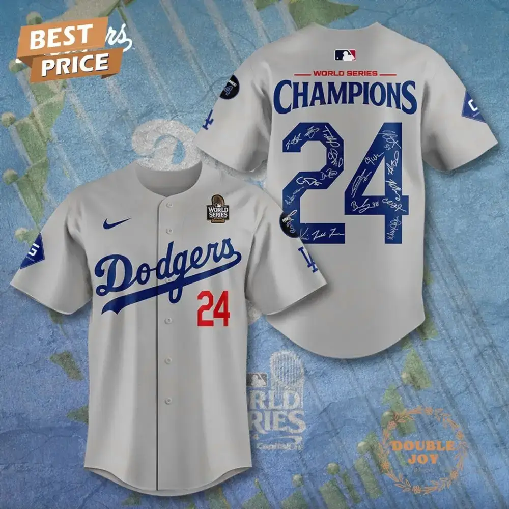 Mlb Los Angeles Dodgers World Series 2024 Champions Baseball Jersey Image
