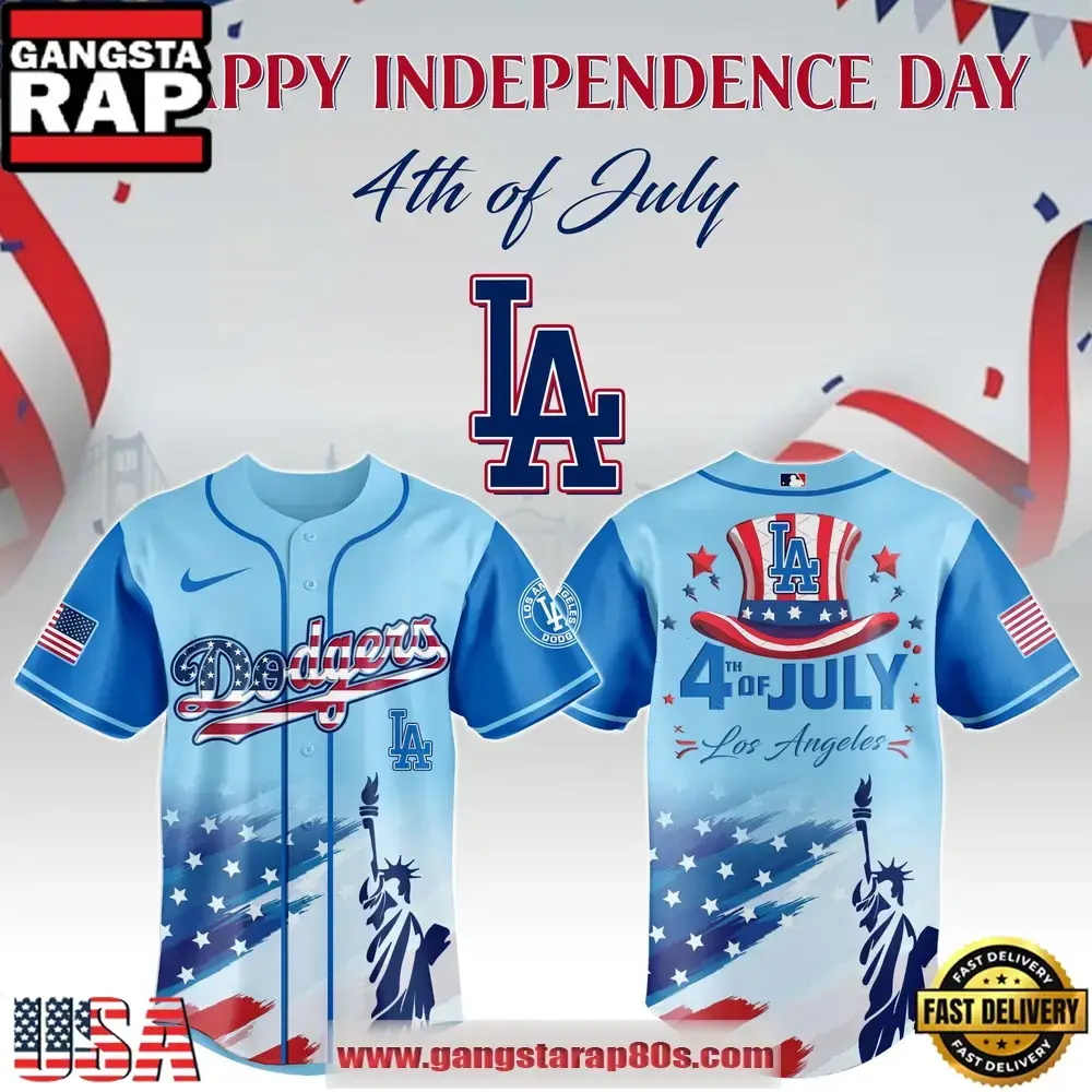 MLB Los Angeles Dodgers X Independence Day Special Edition Baseball Jerseys Image