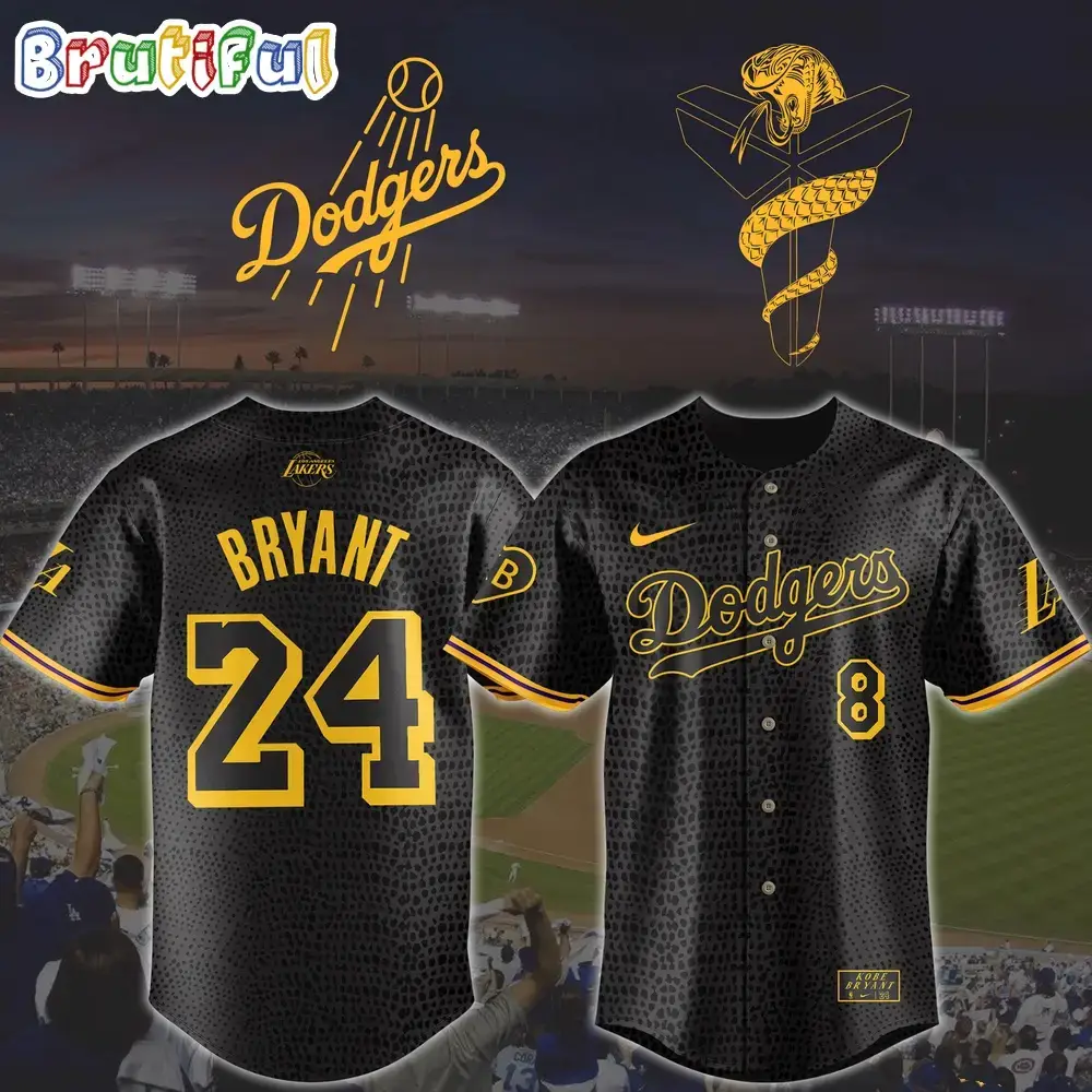 MLB Los Angeles Dodgers x Kobe Bryant Jersey Shirt Image