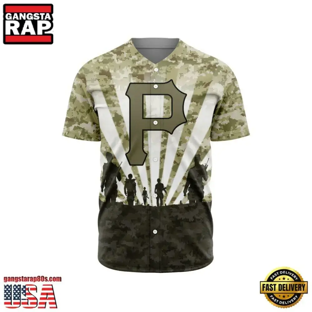 MLB Pittsburgh Pirates Veterans New Design Baseball Jersey Image