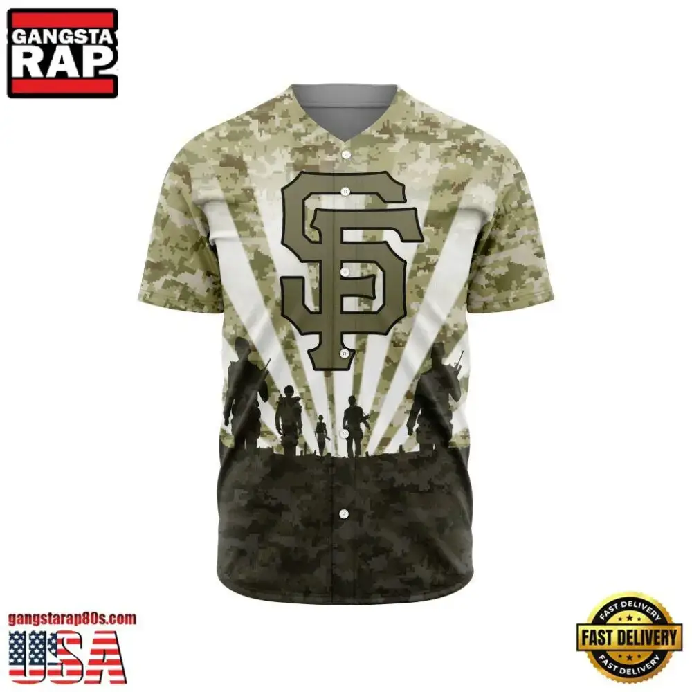 MLB San Francisco Giants Veterans New Design Baseball Jersey Image