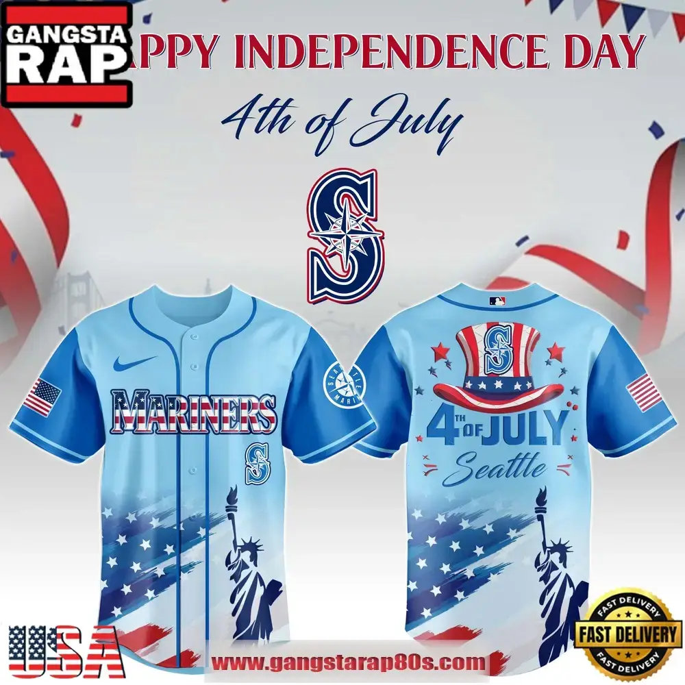 MLB Seattle Mariners X Independence Day Special Edition Baseball Jerseys Image