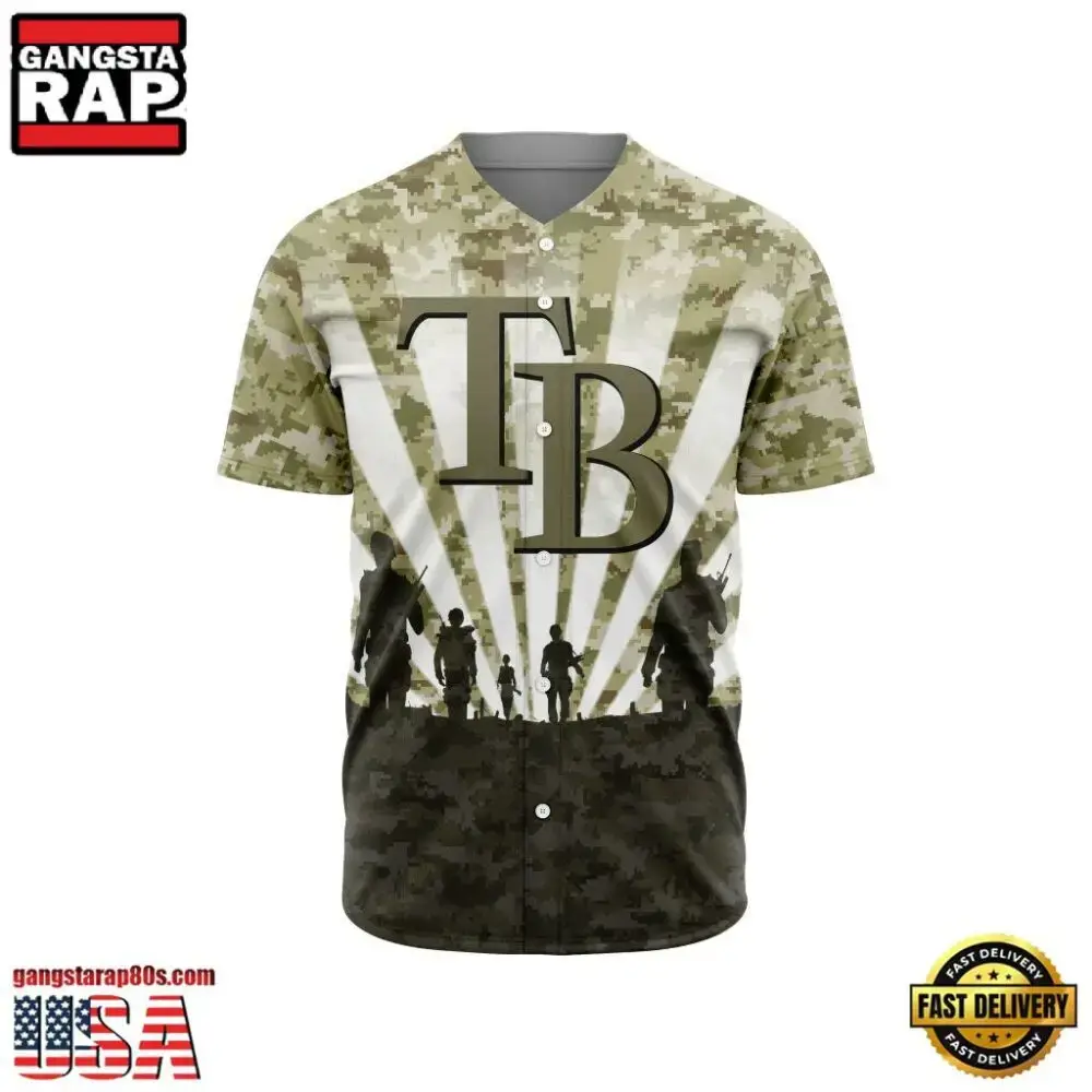 MLB Tampa Bay Rays Veterans New Design Baseball Jersey Image