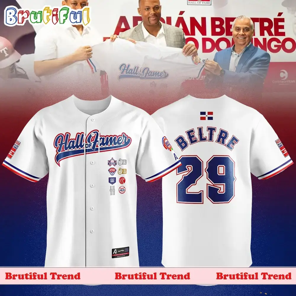 Mlb Texas Rangers Adrian Beltre Commemorative To The Hall Of Fame Baseball Jersey Image