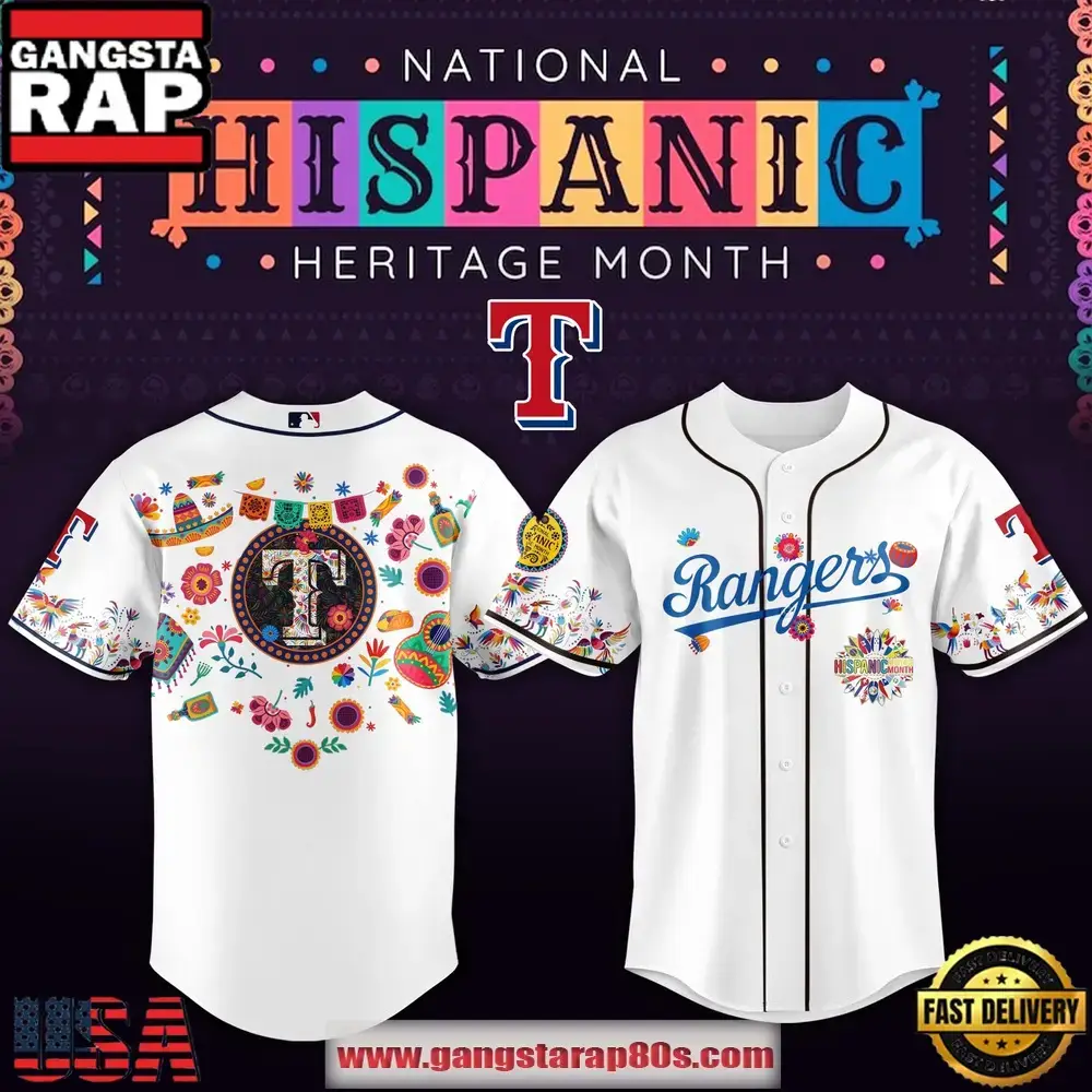 MLB Texas Rangers X Hispanic Heritage Special Edition Baseball Jersey Image