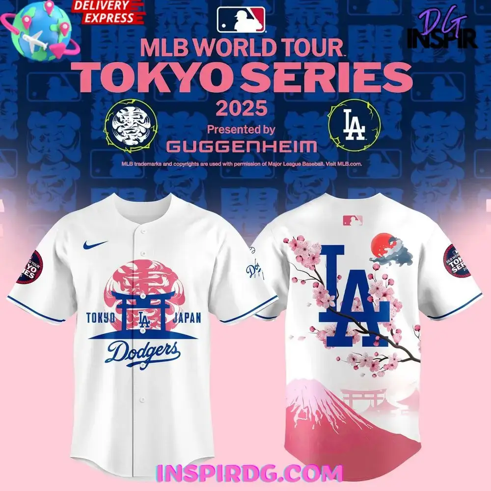 Mlb World Tour Tokyo Series 2025 Los Angeles Dodgers Baseball Jersey Image