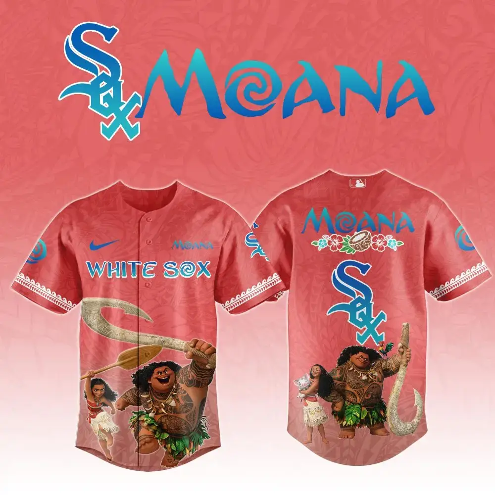Moana X White Sox Custom Jersey - Limited Edition Disney Baseball Shirt For Fans Image