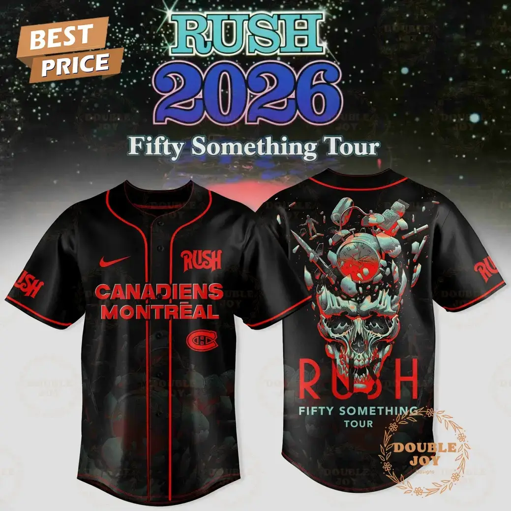 Montreal Canadiens x RUSH Tour 2026 Baseball Jersey Image