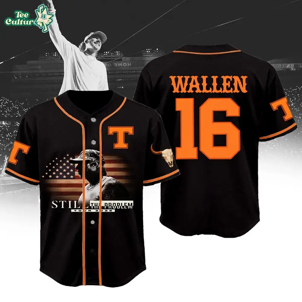 Morgan Wallen Still The Problem Tour 2026 Baseball Jersey Image