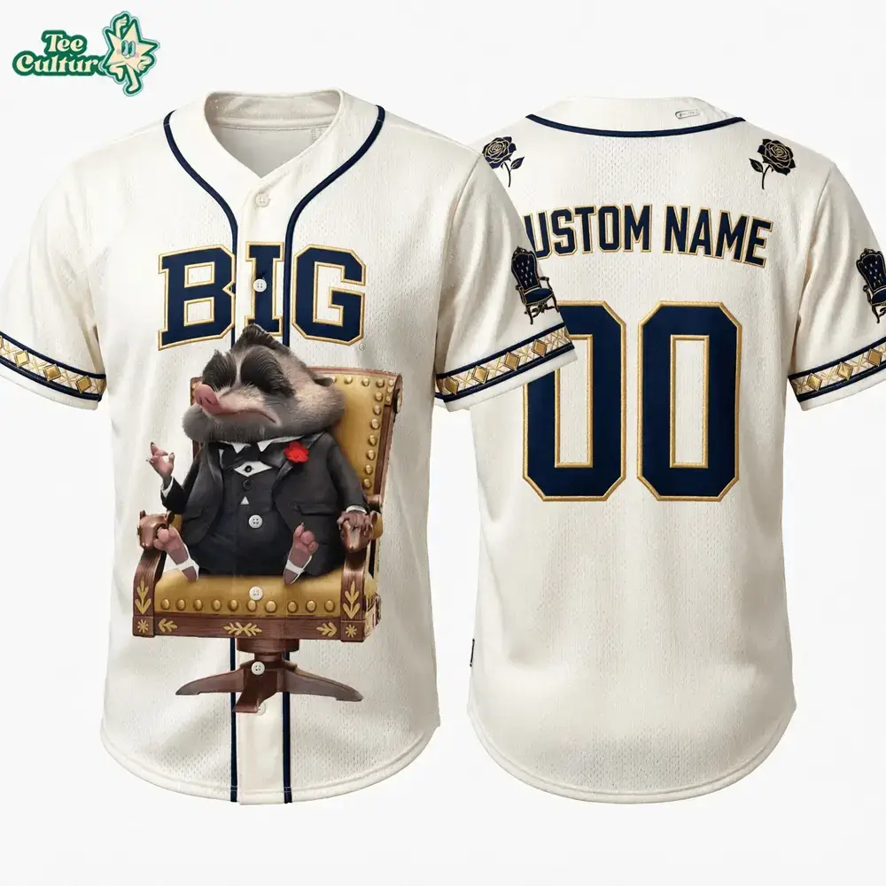 Mr. Big Zootopia Character Inspired Baseball Jersey Image