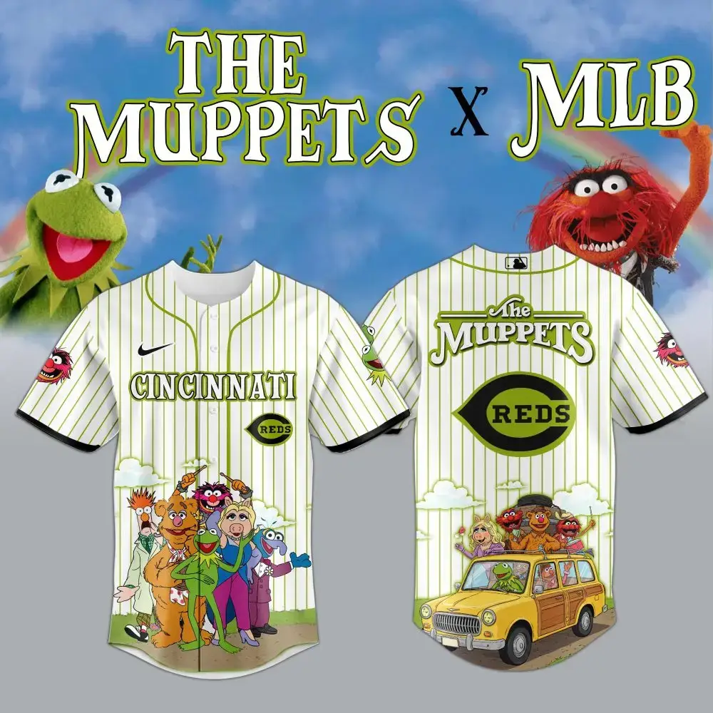 Muppets X Mlb Cincinnati Reds Jersey - Limited Edition Fan Gear Image