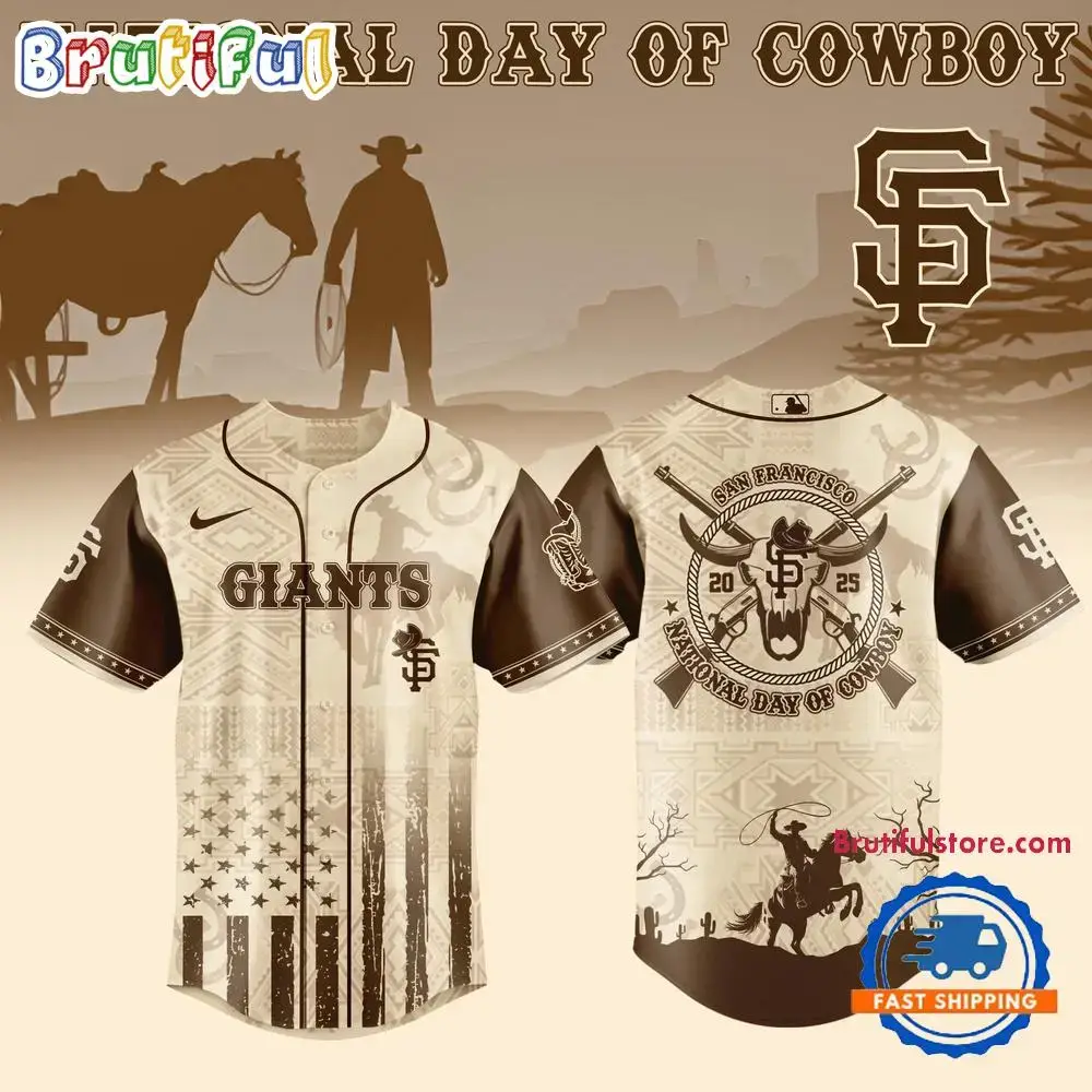 National Day Of Cowboy X San Francisco Giants 2025 Edition Baseball Jersey Image