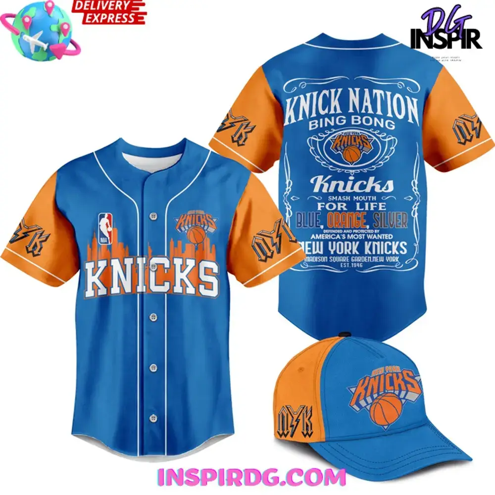 Nba Knick Nation Bing Bong Baseball Jersey Image
