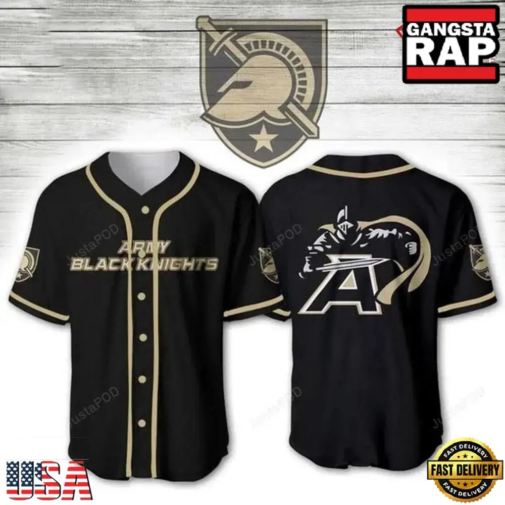 NCAA Army Black Knights Design Baseball Jersey Image