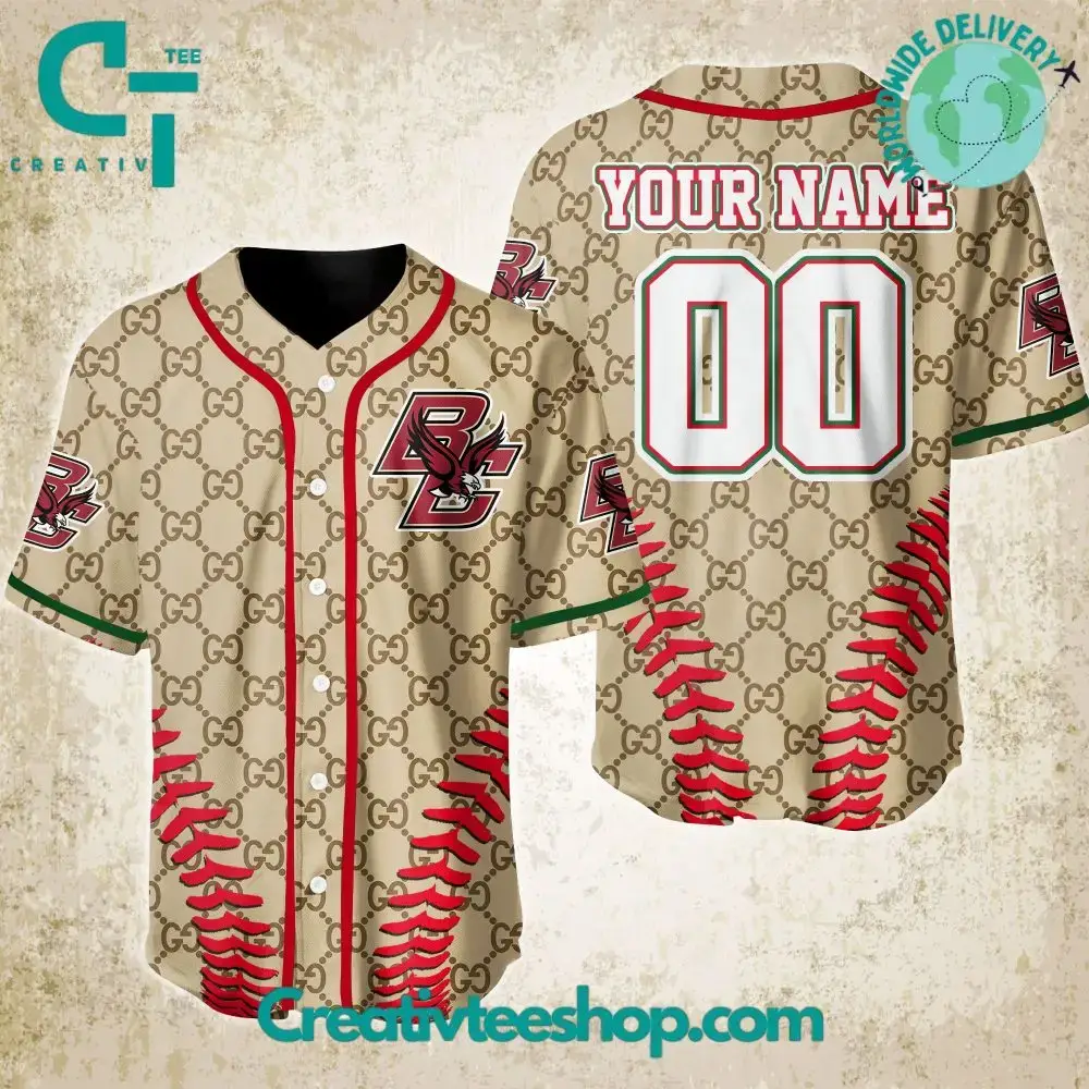 Ncaa Division I Boston College Eagles Gucci Baseball Jersey Image