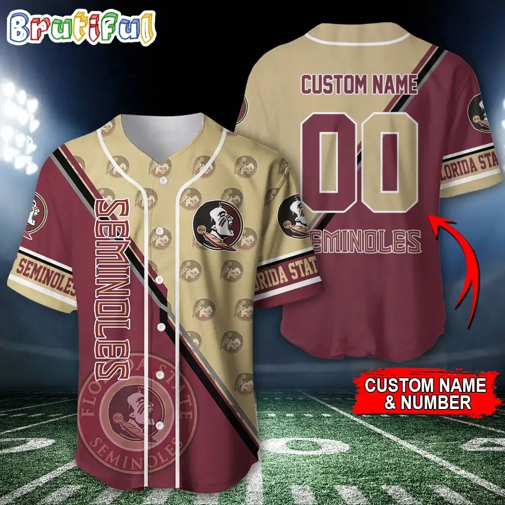 NCAA Florida State Seminoles Baseball Jersey, Custom Sport Jersey Shirt Image