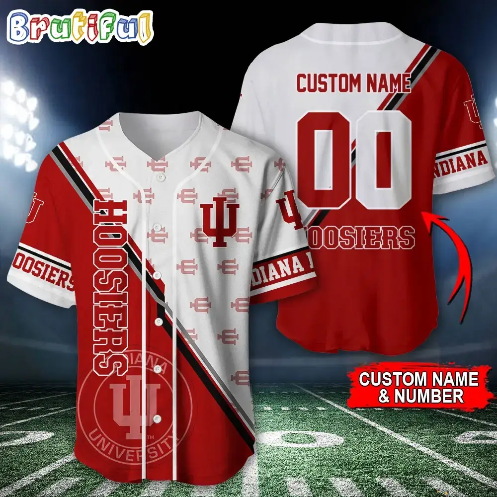 Ncaa Indiana Hoosiers Baseball Jersey, Custom Sport Jersey Shirt Image