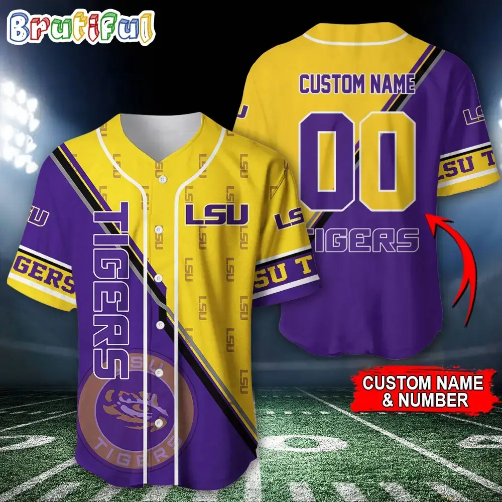 Ncaa Lsu Tigers Baseball Jersey, Custom Sport Jersey Shirt Image