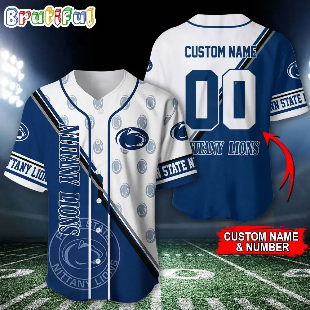 Ncaa Penn State Nittany Lions Baseball Jersey, Custom Sport Jersey Shirt Image