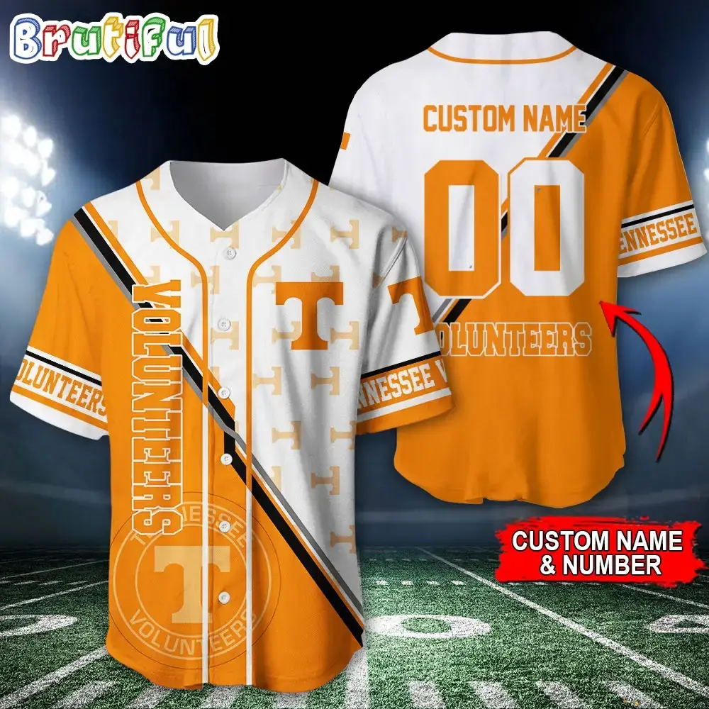 Ncaa Tennessee Volunteers Baseball Jersey, Custom Sport Jersey Shirt Image