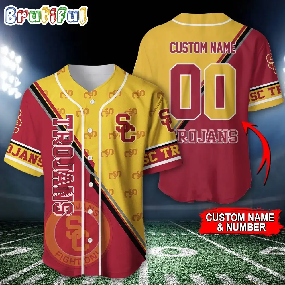 NCAA USC Trojans Baseball Jersey, Custom Sport Jersey Shirt Image