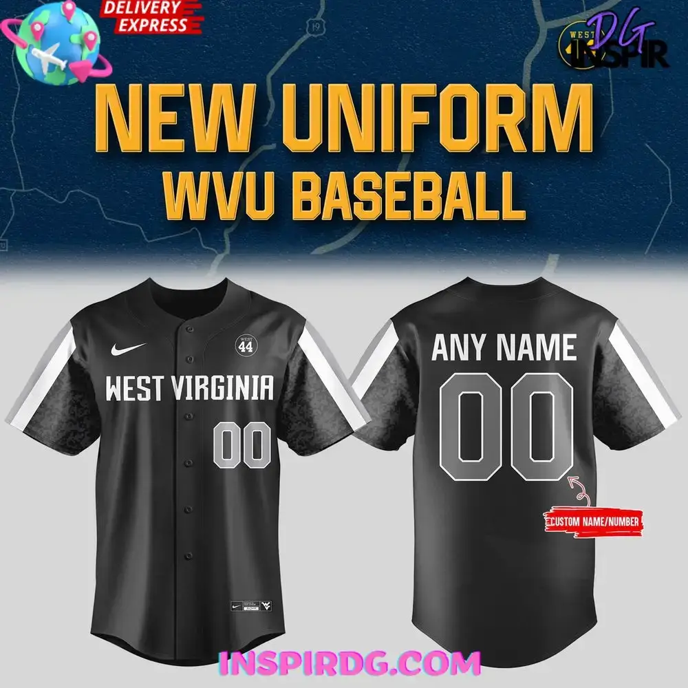 New Uniform West Virginia University 2025 Coal Rush Baseball Jersey Image