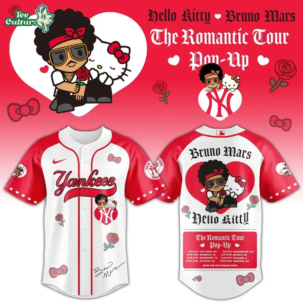New York Bruno Mars x Hello Kitty Popup Jersey Image